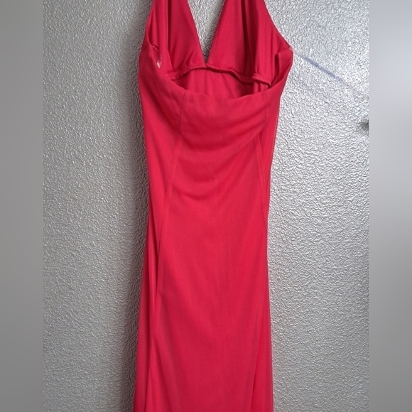 B. Smart Dark Pink  Formal Halter Maxi Dress  Size 11/12 - Picture 6 of 8
